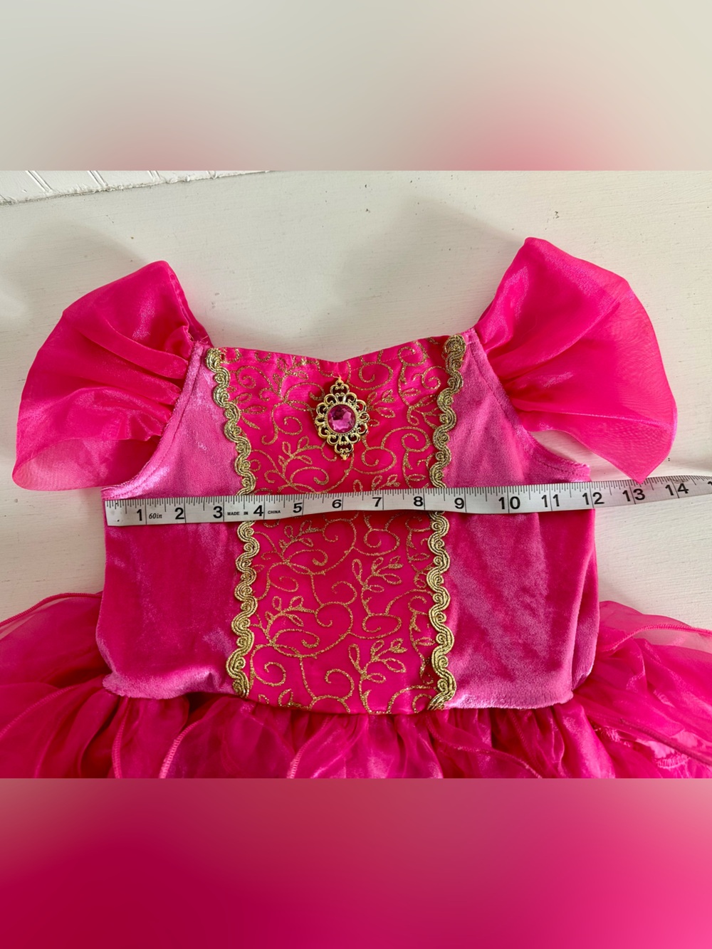 Girls Pink Princess Ball Gown Costume - Picture 12 of 13